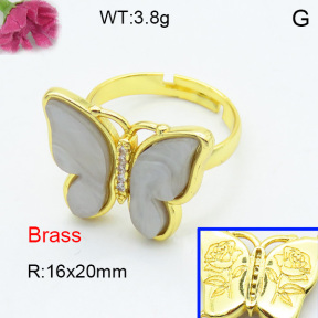 Fashion Brass Ring  F3R400461vbmb-G030