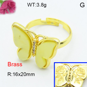 Fashion Brass Ring  F3R400465vbmb-G030