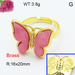 Fashion Brass Ring  F3R400466vbmb-G030
