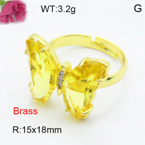 Fashion Brass Ring  F3R400469ablb-G030