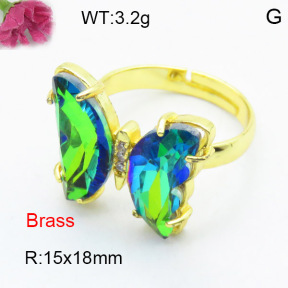 Fashion Brass Ring  F3R400470ablb-G030