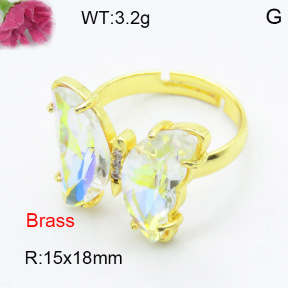 Fashion Brass Ring  F3R400472ablb-G030
