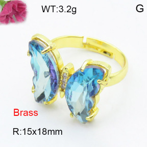 Fashion Brass Ring  F3R400473ablb-G030
