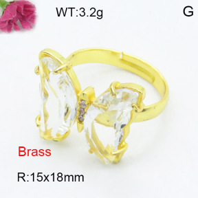 Fashion Brass Ring  F3R400474ablb-G030