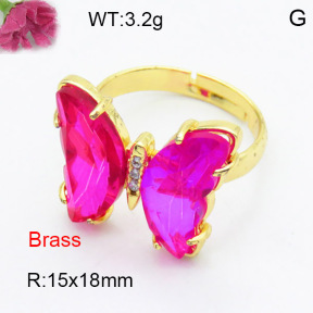 Fashion Brass Ring  F3R400475ablb-G030