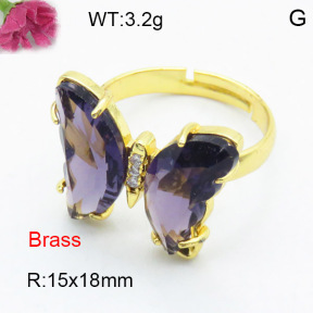 Fashion Brass Ring  F3R400477ablb-G030