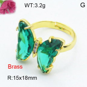 Fashion Brass Ring  F3R400478ablb-G030