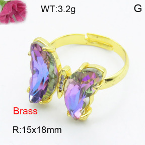Fashion Brass Ring  F3R400479ablb-G030