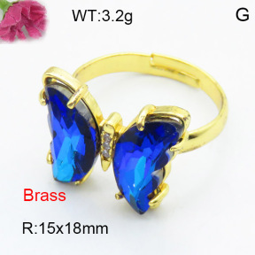 Fashion Brass Ring  F3R400480ablb-G030