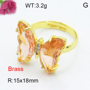 Fashion Brass Ring  F3R400481ablb-G030