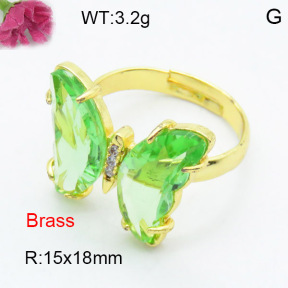 Fashion Brass Ring  F3R400483ablb-G030