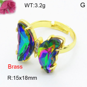 Fashion Brass Ring  F3R400485ablb-G030