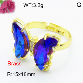 Fashion Brass Ring  F3R400486ablb-G030
