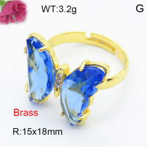 Fashion Brass Ring  F3R400488ablb-G030