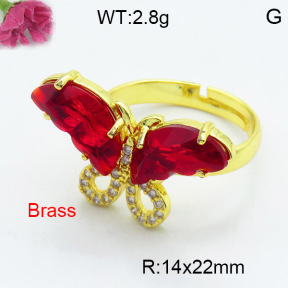 Fashion Brass Ring  F3R400489vbmb-G030