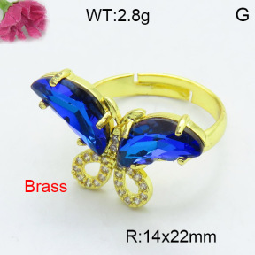 Fashion Brass Ring  F3R400490vbmb-G030