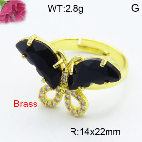 Fashion Brass Ring  F3R400491vbmb-G030