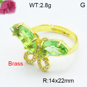 Fashion Brass Ring  F3R400497vbmb-G030