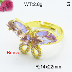 Fashion Brass Ring  F3R400499vbmb-G030