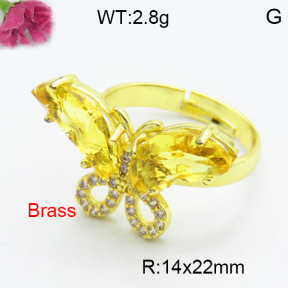 Fashion Brass Ring  F3R400500vbmb-G030