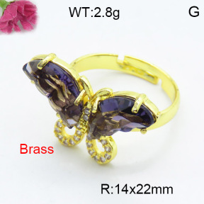 Fashion Brass Ring  F3R400503vbmb-G030