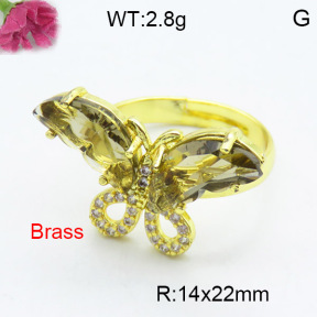 Fashion Brass Ring  F3R400506vbmb-G030