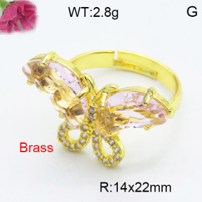 Fashion Brass Ring  F3R400507vbmb-G030
