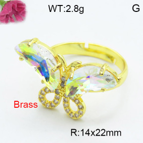 Fashion Brass Ring  F3R400508vbmb-G030