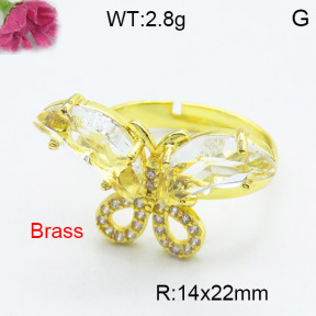 Fashion Brass Ring  F3R400509vbmb-G030