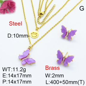 Fashion Brass Sets  F3S007347vbnl-G030