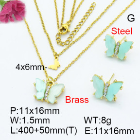 Fashion Brass Sets  F3S007352vbnl-G030