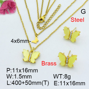 Fashion Brass Sets  F3S007353vbnl-G030