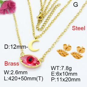 Fashion Brass Sets  F3S007394baka-G030