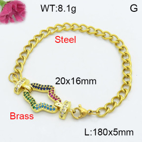 Fashion Brass Bracelet  F3B404172vbnb-L024
