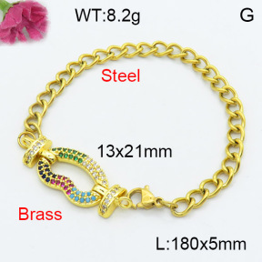 Fashion Brass Bracelet  F3B404174vbnb-L024