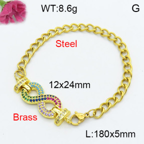 Fashion Brass Bracelet  F3B404178vbnb-L024