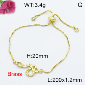 Fashion Brass Bracelet  F3B404200aakl-L024