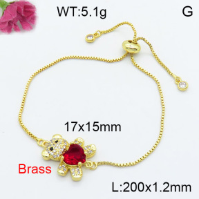 Fashion Brass Bracelet  F3B404204vbmb-L024