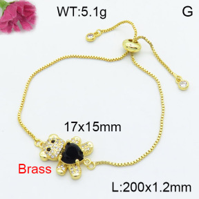 Fashion Brass Bracelet  F3B404205vbmb-L024