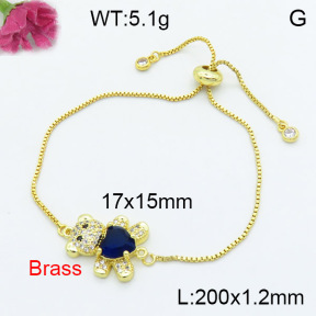Fashion Brass Bracelet  F3B404206vbmb-L024