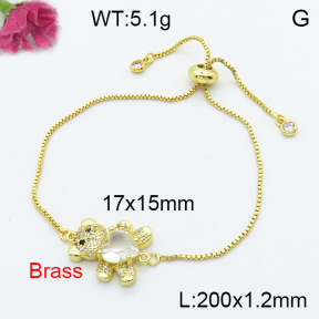 Fashion Brass Bracelet  F3B404208vbmb-L024