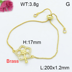 Fashion Brass Bracelet  F3B404209vbll-L024