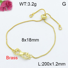 Fashion Brass Bracelet  F3B404210aakl-L024