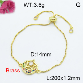 Fashion Brass Bracelet  F3B404214vbll-L024