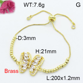 Fashion Brass Bracelet  F3B404219vbnl-L024