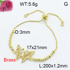 Fashion Brass Bracelet  F3B404220bbml-L024