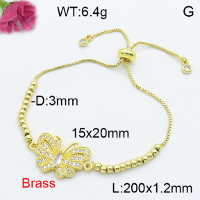 Fashion Brass Bracelet  F3B404227bbml-L024