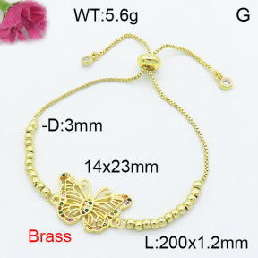Fashion Brass Bracelet  F3B404234bbml-L024