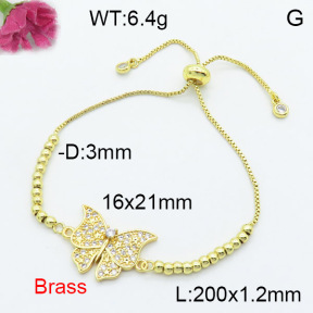 Fashion Brass Bracelet  F3B404235bbmo-L024