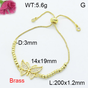 Fashion Brass Bracelet  F3B404236bbml-L024